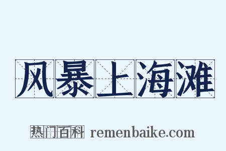 风暴上海滩是什么意思的图片